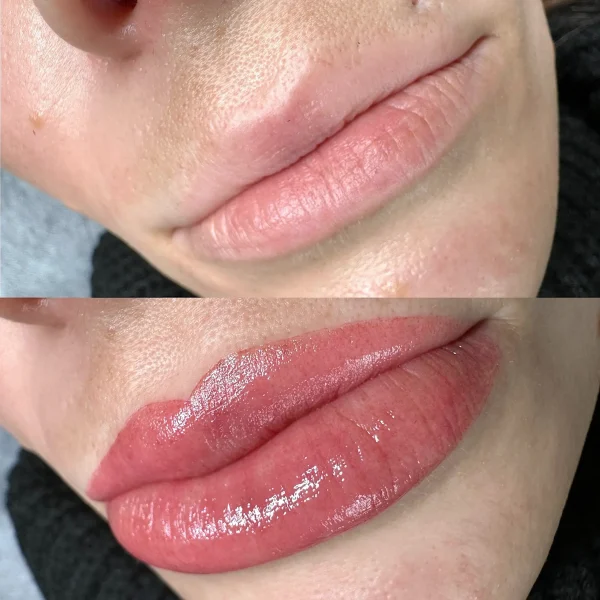 aquarelle lip tattoo
