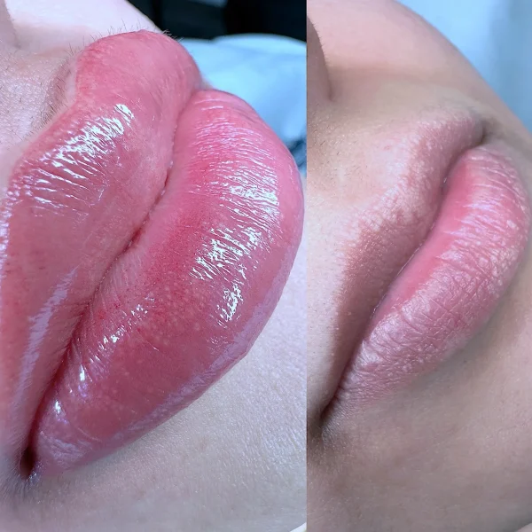 lip tattoo ombre