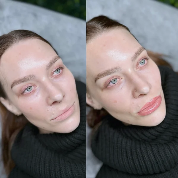 ombre lip permanent makeup